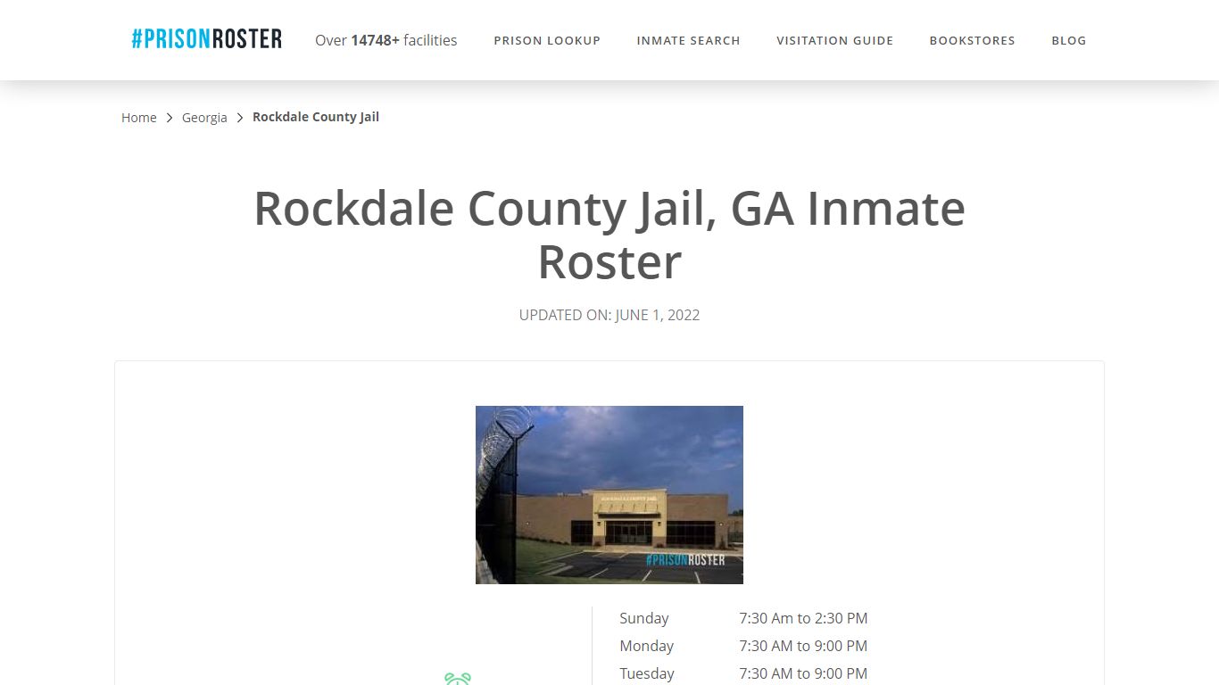 Rockdale County Jail, GA Inmate Roster